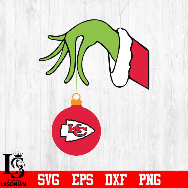 KC Kingdom Santa Heart SVG, Kansas City Chiefs Christmas SVG, NFL Football  Christmas SVG PNG DXF EPS