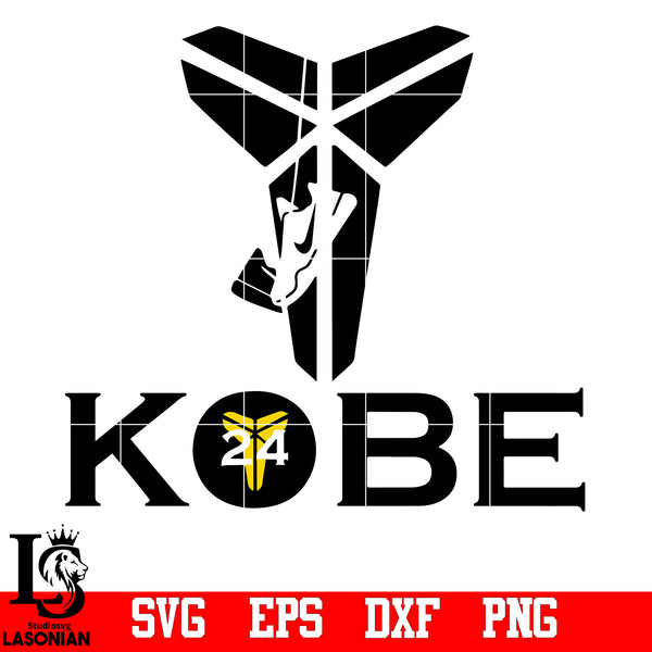 Kobe Bryant,# 24 LA Lakers 4 svg,eps,dxf,png file – lasoniansvg