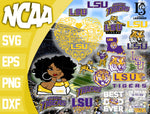 LSU Tigers svg svg eps dxf png file, bundle ncaa svg, ncaa svg