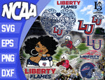 Liberty Flames svg svg eps dxf png file, bundle ncaa svg, ncaa svg