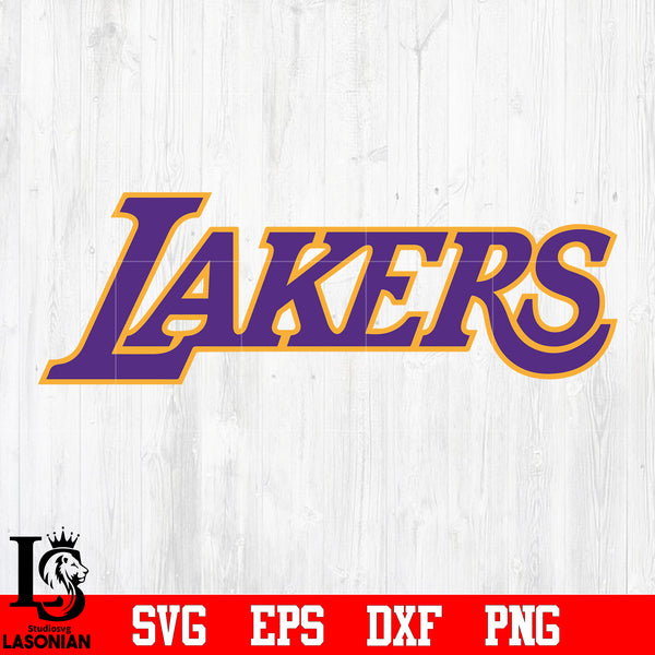 Lakers Basketball Curved Layouts Svg Eps Dxf Png Digital 