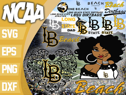 Long Beach State Beach svg eps dxf png file, bundle ncaa svg, ncaa svg