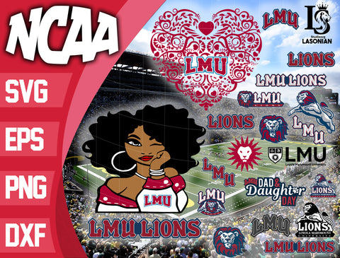 Loyola Marymount Lions svg,bundle Loyola Marymount Lions svg eps dxf png file, bundle ncaa svg, ncaa svg