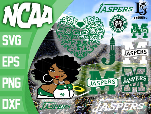 Manhattan Jaspers svg, bundle Manhattan Jaspers svg eps dxf png file, bundle ncaa svg, ncaa svg