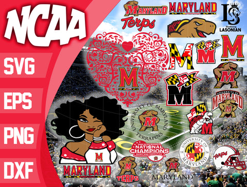 Maryland Terrapins svg eps dxf png file, bundle ncaa svg, ncaa svg