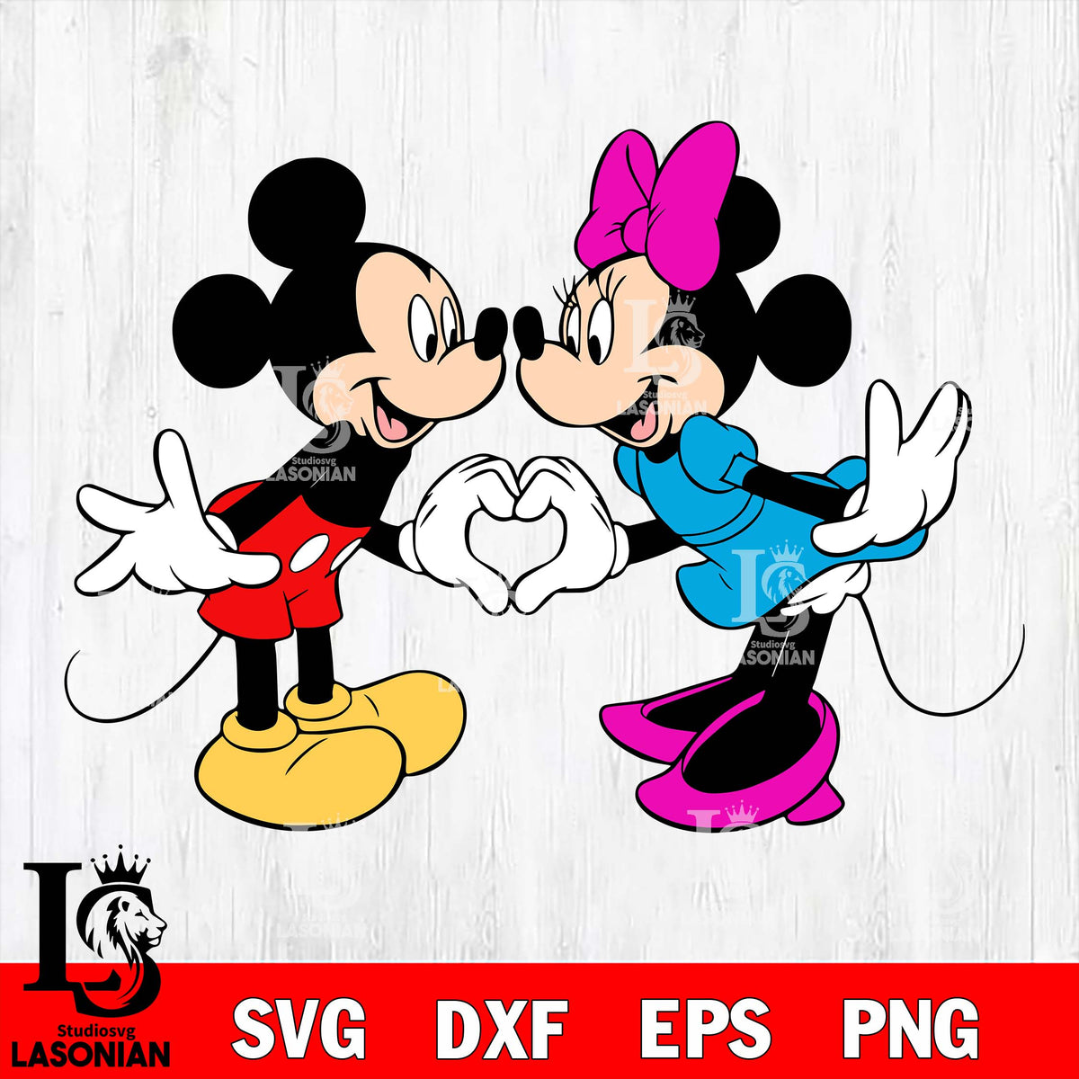 Mickey Minnie heart valentines 4 svg , mickey valentine's day svg eps ...