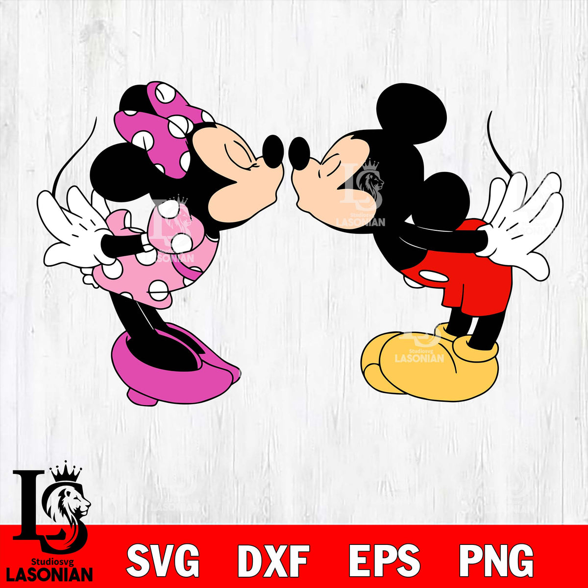 Mickey Minnie valentines 5 svg , mickey valentine's day svg eps dxf pn ...