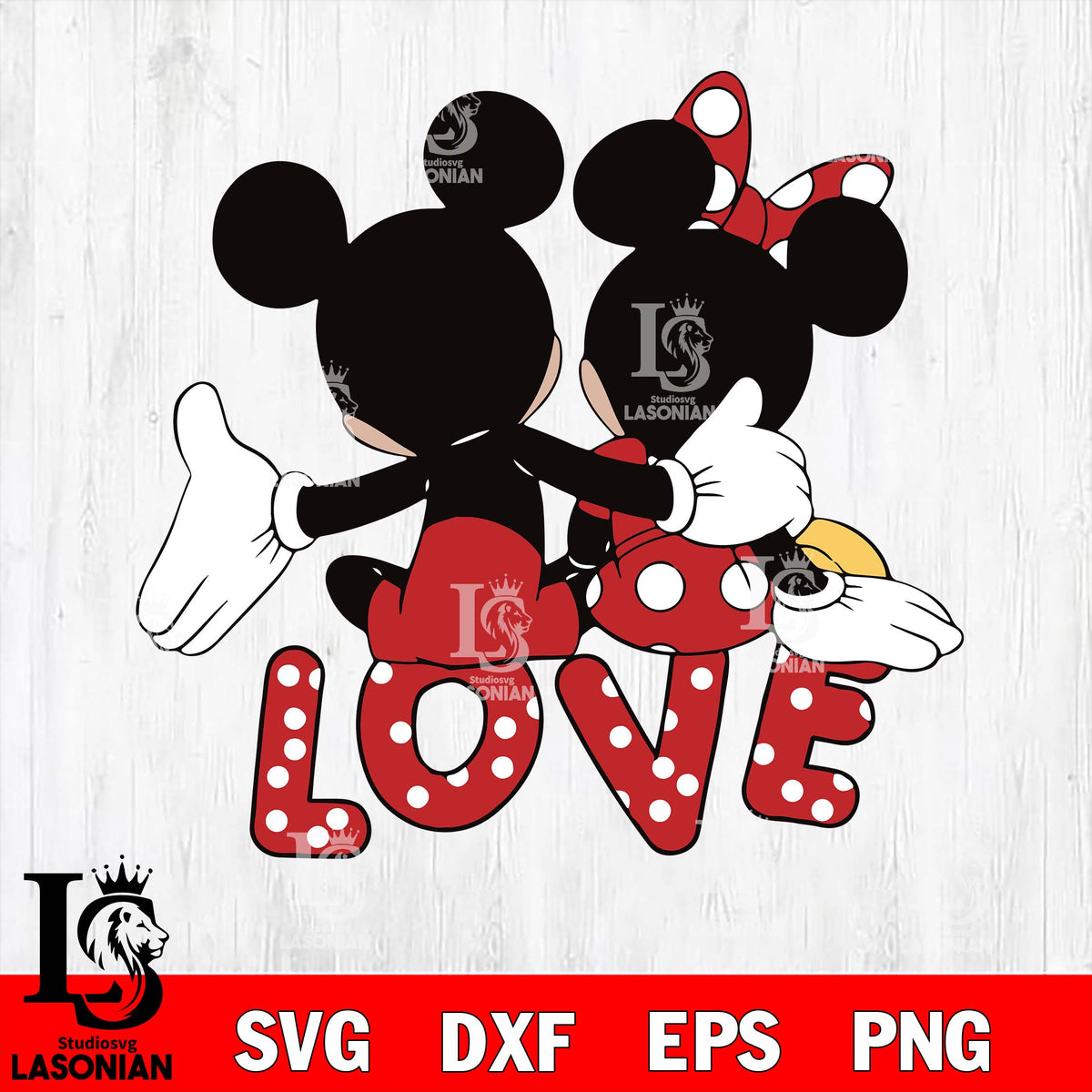 Mickey love valentines svg , mickey valentine's day svg eps dxf png fi ...