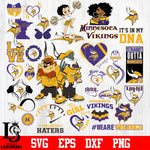 Minnesota Vikings Bundle 40, bundle Nfl, Bundle sport Digital Cut Files Svg Dxf Eps Png file