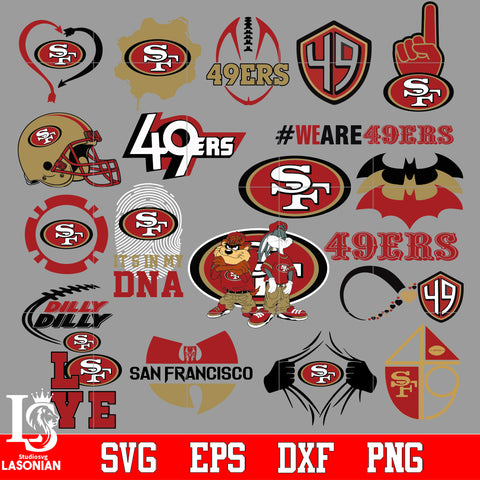 San Francisco 49ers Gold Blooded Svg 