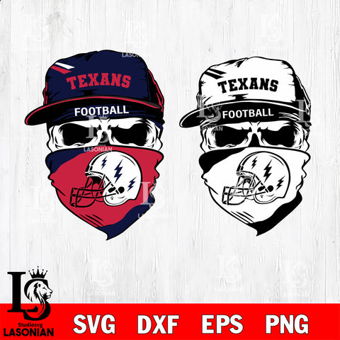 Houston Texans Skull Pattern Personalized Custom Name 3D Baseball