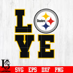 Pittsburgh Steelers Love Svg Dxf Eps Png file