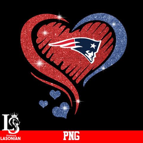 New England Patriots Heart PNG file