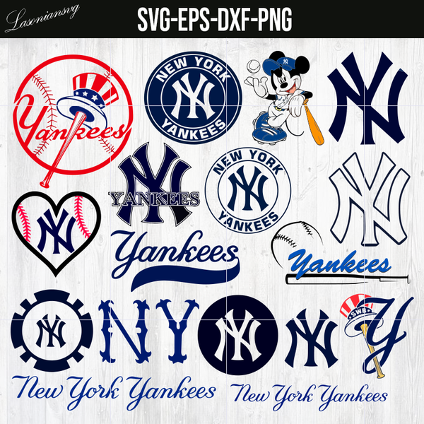 New York Yankees Svg, NY Svg. Vector Cut file Cricut, Silhouette, Pdf Png,  Dxf, Decal, Sticker, Stencil, Vinyl.