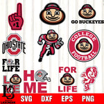 Bundle Logo Ohio State Buckeyes   football svg eps dxf png file