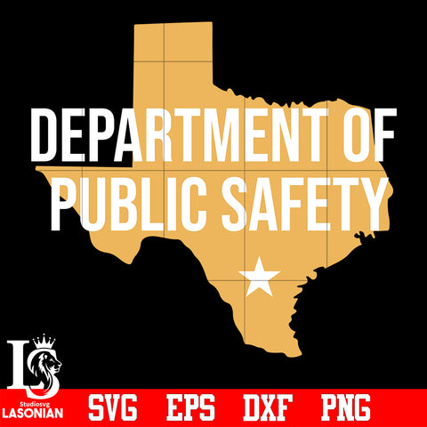 Department of public safety map svg eps dxf png file