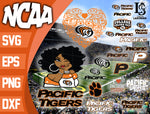 Pacific Tigers svg,bundle Pacific Tigers svg eps dxf png file, bundle ncaa svg, ncaa svg