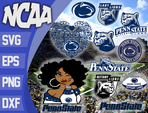 Bundle Penn State Nittany Lions svg eps dxf png file