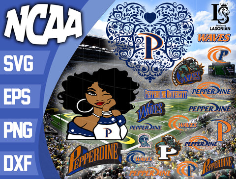 Pepperdine Waves svg,bundle Pepperdine Waves svg eps dxf png file, bundle ncaa svg, ncaa svg