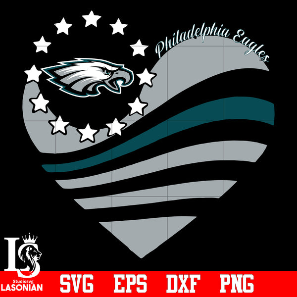 Philadelphia Eagles Love svg, nfl svg, eps, dxf, png, digital file – SVG  Sporty