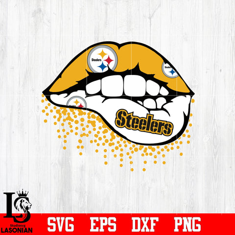 Pittsburgh Steelers lip svg eps dxf png file