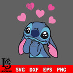 STITCH valentine's 5 svg , STITCH valentine's day svg eps dxf png file, digital download