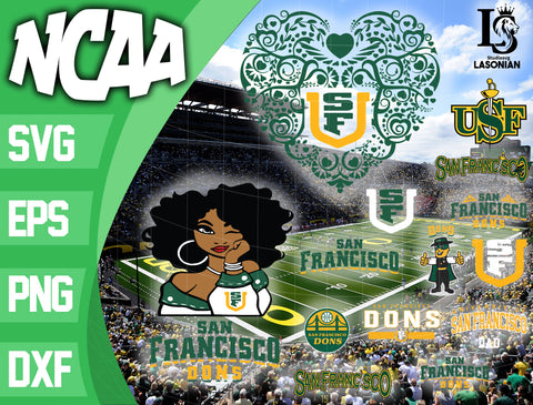 San Francisco Dons svg,bundle San Francisco Dons svg eps dxf png file, bundle ncaa svg, ncaa svg