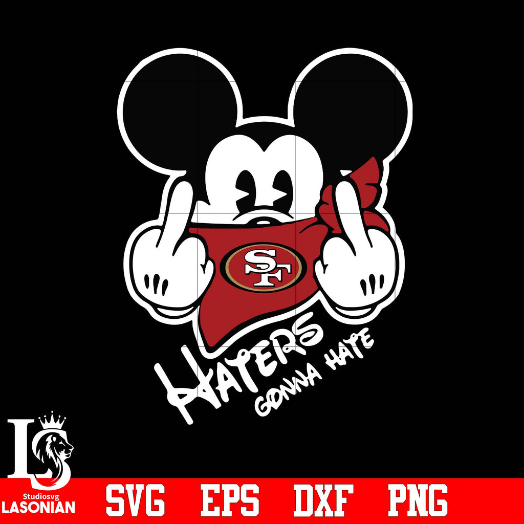 Mickey mouse 49ers SVG, San Francisco 49ers SVG