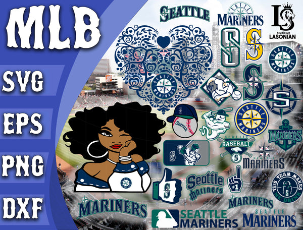 Seattle Mariners SVG • MLB Baseball Team T-shirt Design SVG Cut Files Cricut