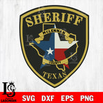 Sheriff mclennan county texas police svg eps dxf png file