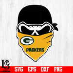 Skull Green Bay Packers svg,eps,dxf,png file – lasoniansvg