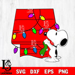 Snoopy Christmas svg eps dxf png file, digital download