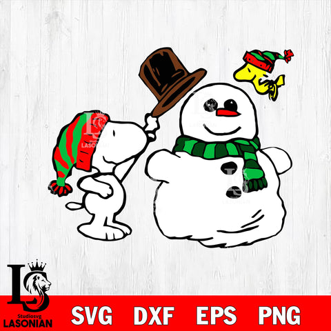 Snoopy Christmas svg eps dxf png file, digital download