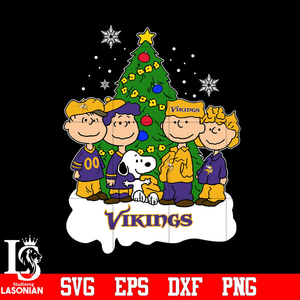 Snoopy The Peanuts Minnesota Vikings Christmas svg eps dxf png file.jp –  lasoniansvg