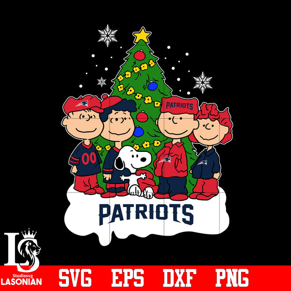 Snoopy The Peanuts New England Patriots Christmas svg eps dxf png file –  lasoniansvg