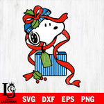 Snoopy Christmas svg eps dxf png file, Digital Download