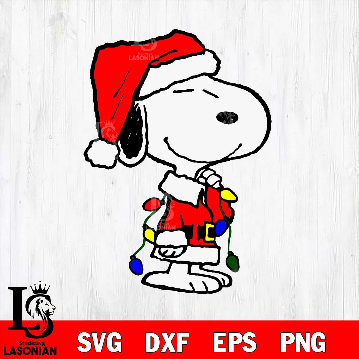 Snoopy Christmas svg eps dxf png file, Digital Download – lasoniansvg