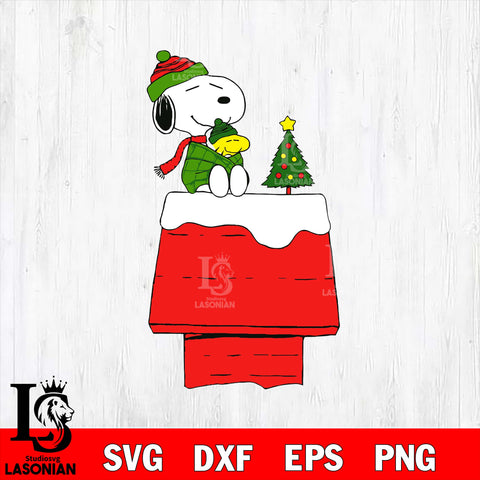 Snoopy christmas 21 svg eps dxf png file, Digital Download – lasoniansvg