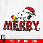 Snoopy merry christmas svg, png, dxf, eps digital file