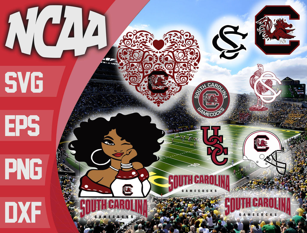 Bundle South Carolina Gamecocks Svg Eps Dxf Png File , Bundle NCAA ...