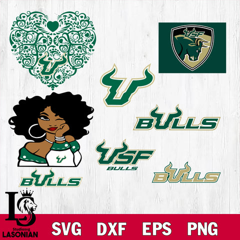 Bundle NCAA South Florida Bulls eps dxf png file