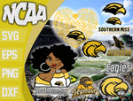 Bundle Southern Miss Golden Eagles svg eps dxf png file