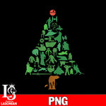 Star Wars Holiday Christmas Tree  PNG file, Digital Download