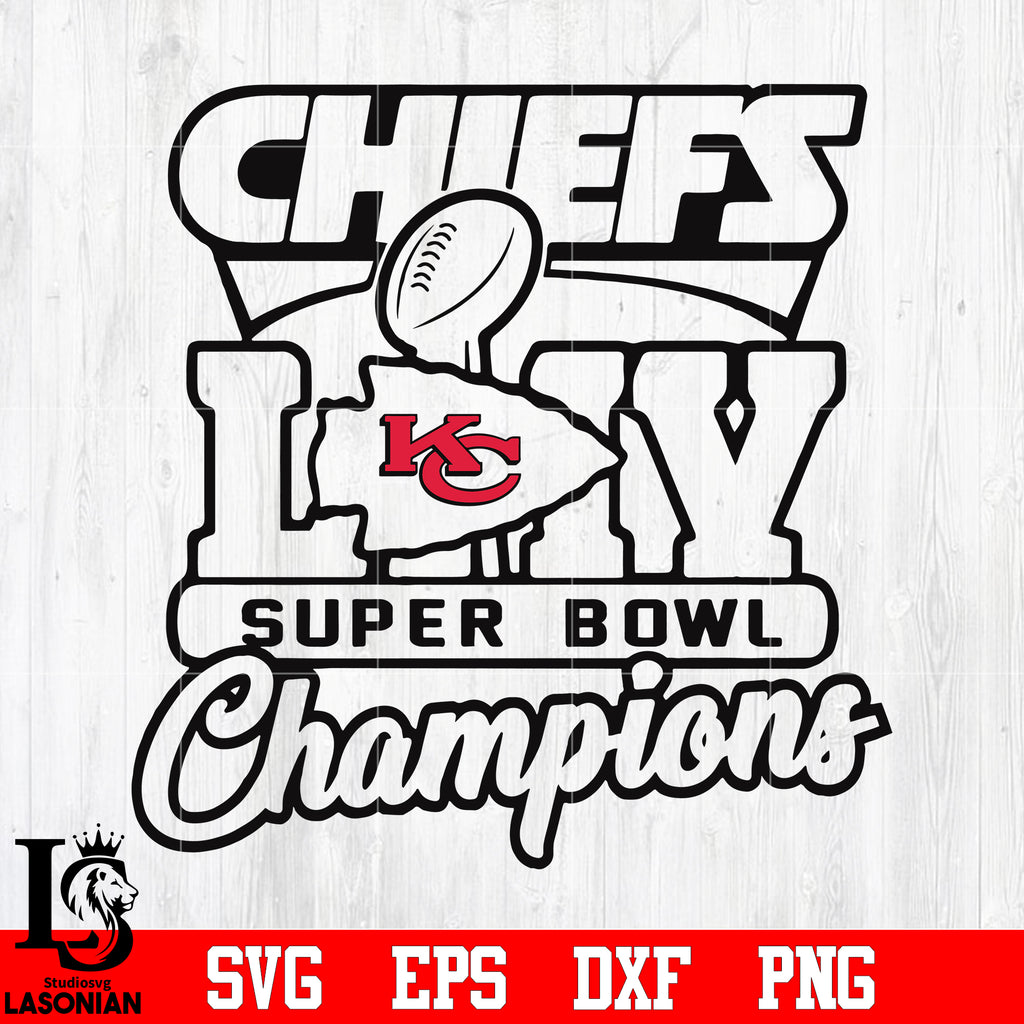 Super Bowl SVG - Chiefs Super Bowl 54 LIV Champions SVG