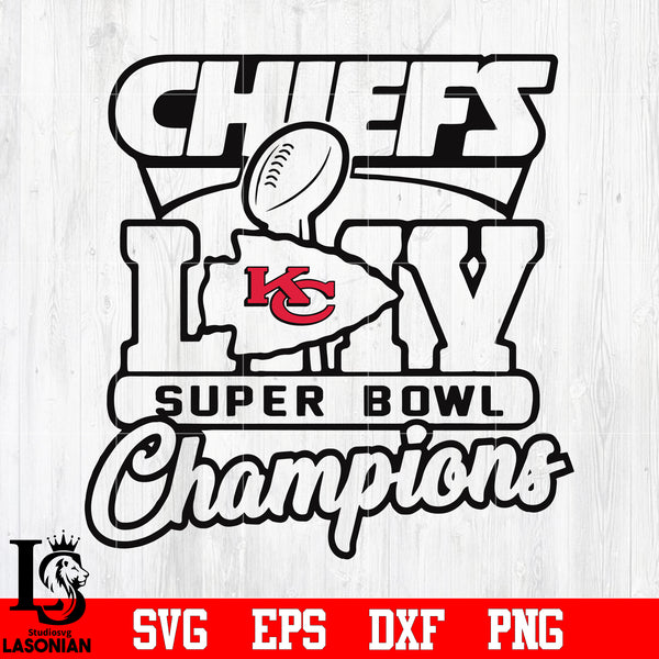 Super Bowl SVG - Chiefs Super Bowl 54 LIV Champions SVG By AmittaArt |  TheHungryJPEG