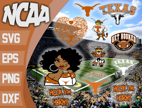 Bundle Texas Longhorns svg eps dxf png file