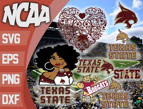 Texas State Bobcats svg eps dxf png file