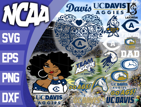 UC Davis Aggies svg eps dxf png file, bundle ncaa svg, ncaa svg