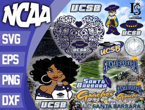 UC Santa Barbara Gauchos svg eps dxf png file, bundle ncaa svg, ncaa svg