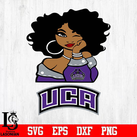 University of Central Arkansas girl svg,eps,dxf,png file